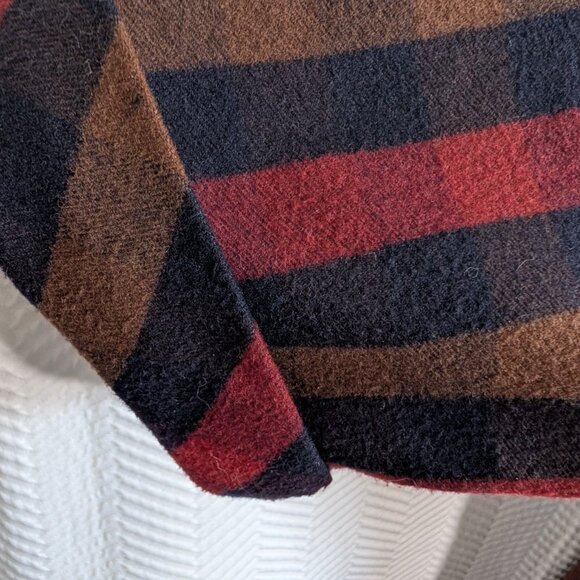 Design Lab Lord & Taylor Open Blazer Plaid Flannel Relaxed Fit Large Pockets - Picture 8 of 13